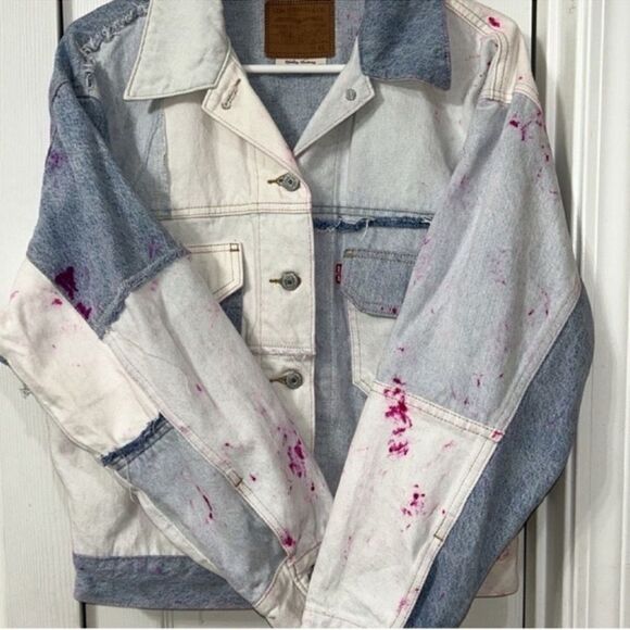 Levi's Light Blue Denim Oversized Jacket(Size XS) - Picture 11 of 13